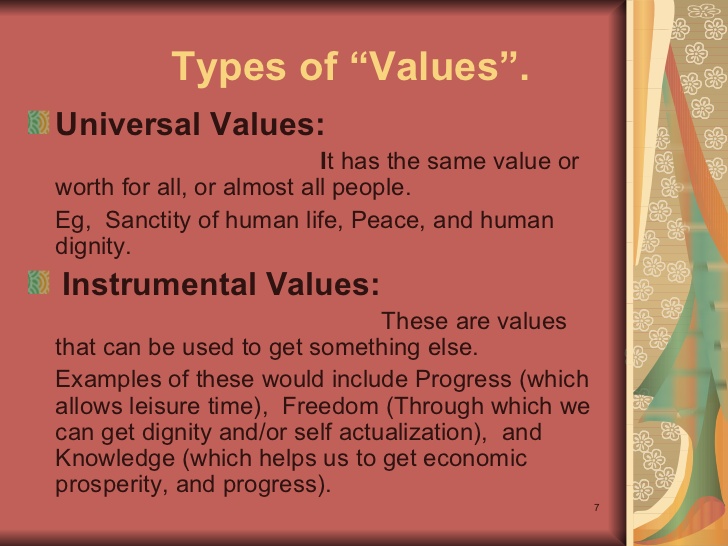 Values 1