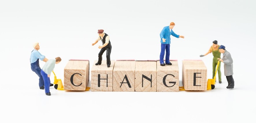 Business Change, Transform Or Self Development For Success Conce